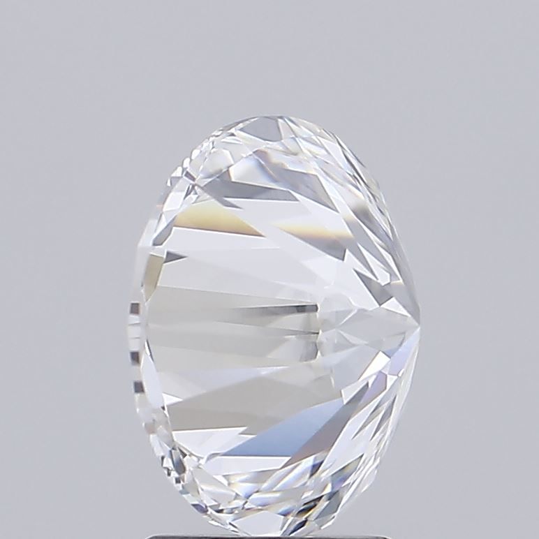 3.51 Carat Round Lab Diamond with  Cut Diamond in 14KT  view 1
