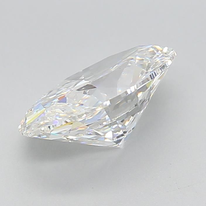 2.1 Carat Oval Lab Diamond with  Cut Diamond in 14KT  view 1
