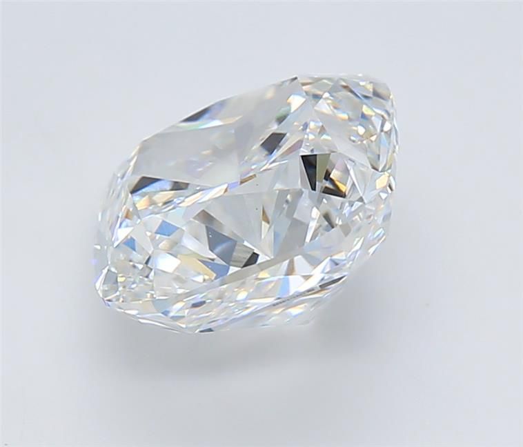 3.51 Carat Cushion Lab Diamond with  Cut Diamond in 14KT  view 1

