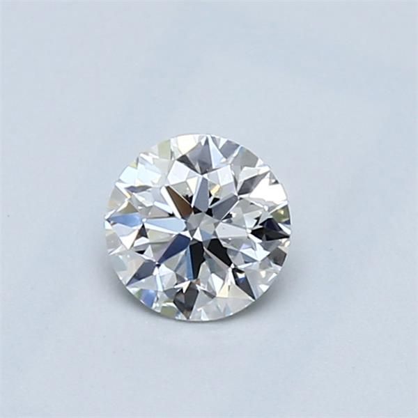 0.41 Carat Round Natural Diamond with  Cut Diamond in 14KT  view 1
