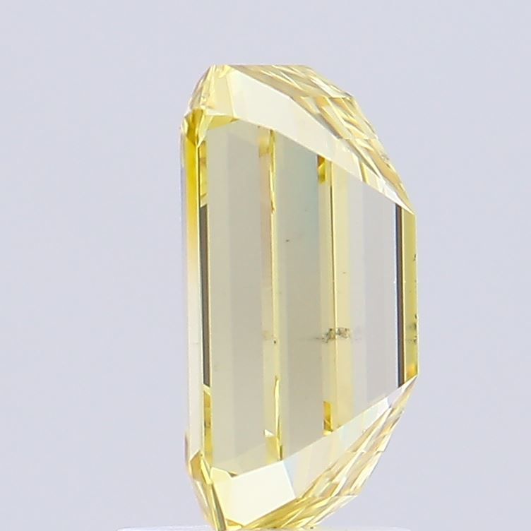 2.01 Carat Emerald Lab Diamond with  Cut Diamond in 14KT  view 1
