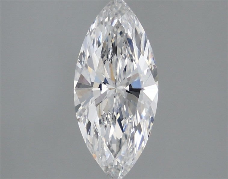 2.51 Carat Marquise Lab Diamond with  Cut Diamond in 14KT  view 1
