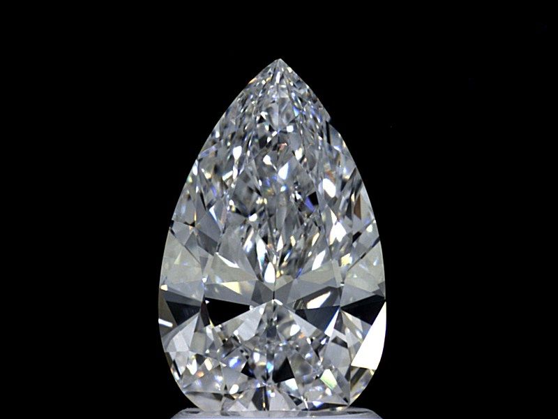 1.83 Carat Pear Natural Diamond with  Cut Diamond in 14KT  view 1
