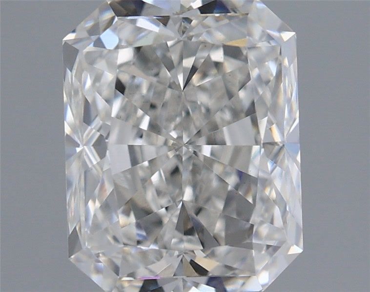 1.96 Carat Radiant Lab Diamond with  Cut Diamond in 14KT  view 1
