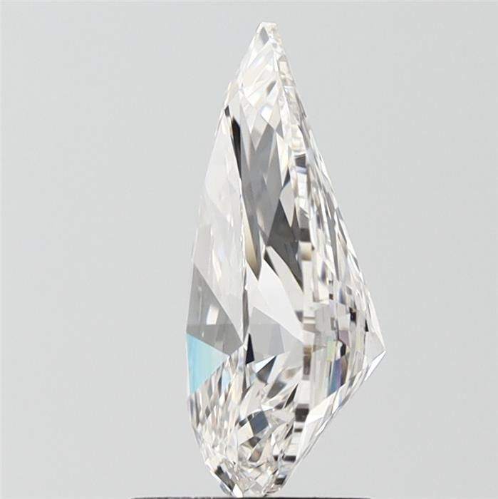 2.02 Carat Pear Natural Diamond with  Cut Diamond in 14KT  view 1
