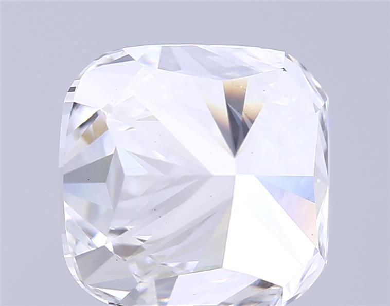 3.91 Carat Cushion Lab Diamond with  Cut Diamond in 14KT  view 1
