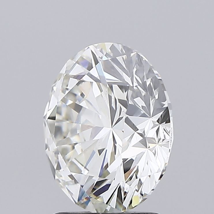2.56 Carat Round Lab Diamond with  Cut Diamond in 14KT  view 1
