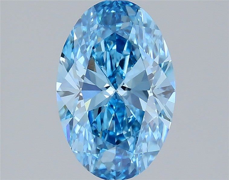 1.55 Carat Oval Lab Diamond with  Cut Diamond in 14KT  view 1
