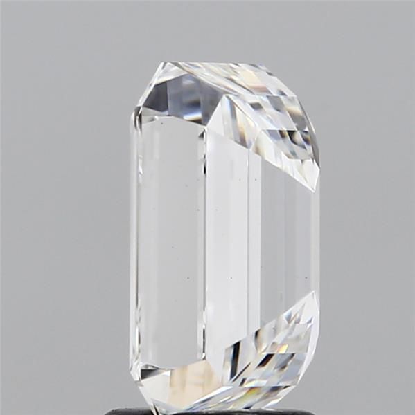 3.02 Carat Emerald Lab Diamond with  Cut Diamond in 14KT  view 1
