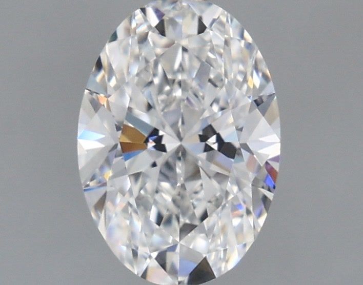 3.54 Carat Oval Lab Diamond with  Cut Diamond in 14KT  view 1
