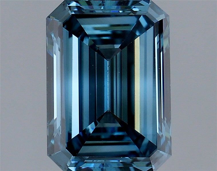 1.52 Carat Emerald Lab Diamond with  Cut Diamond in 14KT  view 1
