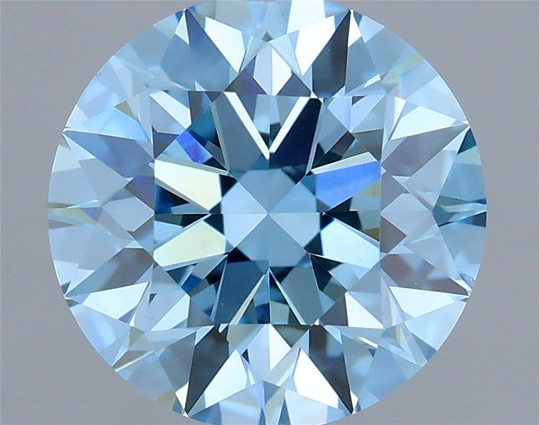 1.5 Carat Round Lab Diamond with  Cut Diamond in 14KT  view 1
