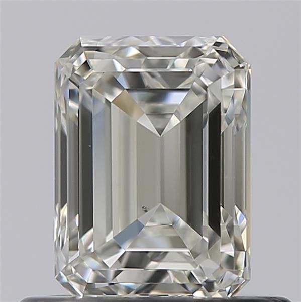 0.71 Carat Emerald Natural Diamond with  Cut Diamond in 14KT  view 1
