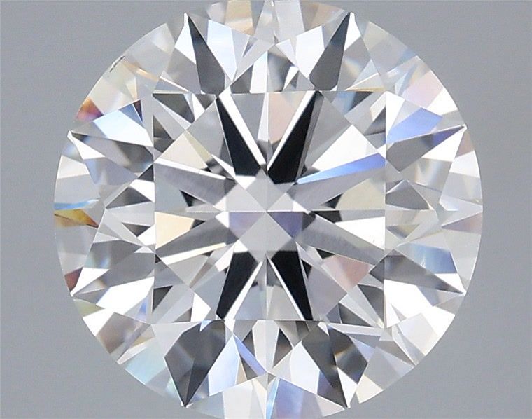 4.0 Carat Round Lab Diamond with  Cut Diamond in 14KT  view 1
