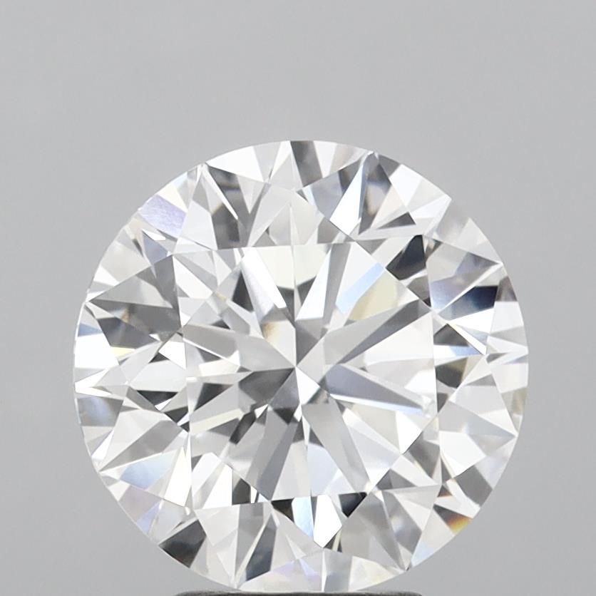 4.0 Carat Round Lab Diamond with  Cut Diamond in 14KT  view 1
