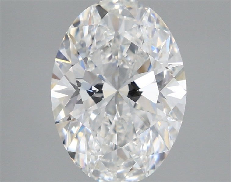 3.21 Carat Oval Lab Diamond with  Cut Diamond in 14KT  view 1
