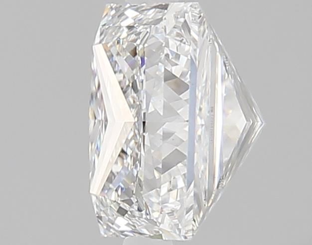2.82 Carat Princess Lab Diamond with  Cut Diamond in 14KT  view 1
