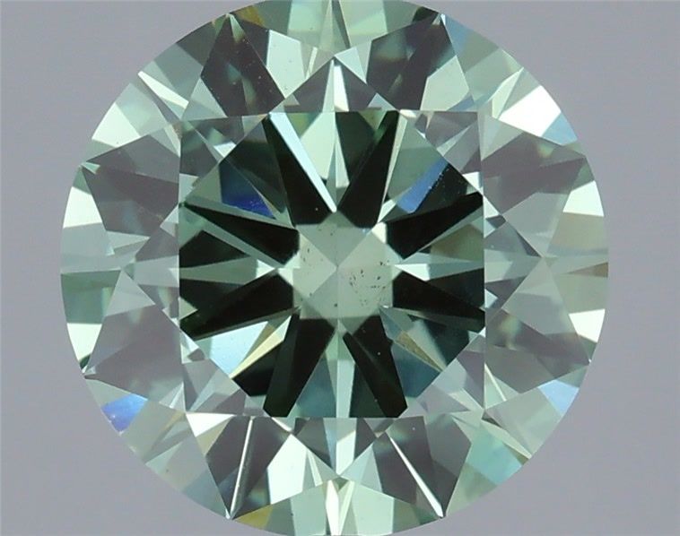 3.0 Carat Round Lab Diamond with  Cut Diamond in 14KT  view 1

