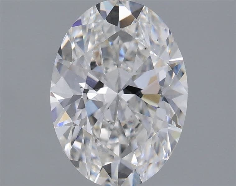 1.78 Carat Oval Lab Diamond with  Cut Diamond in 14KT  view 1
