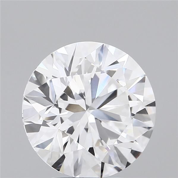 3.6 Carat Round Lab Diamond with  Cut Diamond in 14KT  view 1
