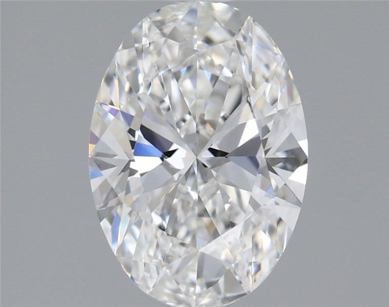 2.5 Carat Oval Lab Diamond with  Cut Diamond in 14KT  view 1
