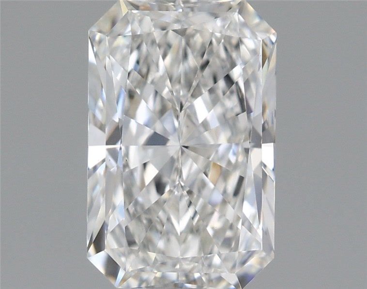 1.9 Carat Radiant Lab Diamond with  Cut Diamond in 14KT  view 1
