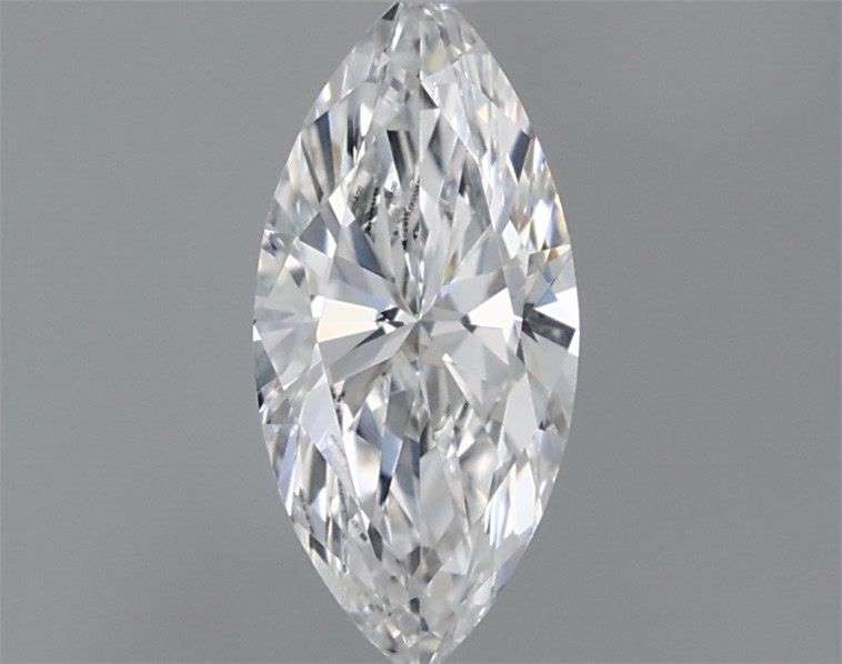 0.6 Carat Marquise Lab Diamond with  Cut Diamond in 14KT  view 1
