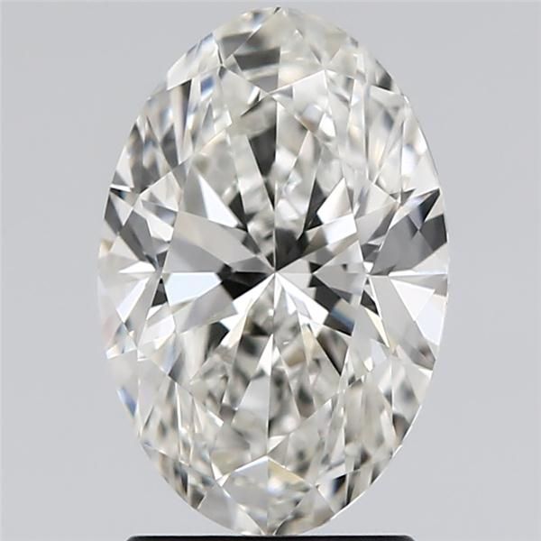 2.01 Carat Oval Natural Diamond with  Cut Diamond in 14KT  view 1
