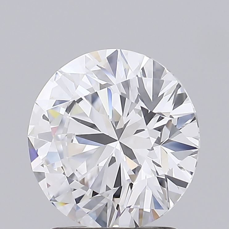 2.35 Carat Round Lab Diamond with  Cut Diamond in 14KT  view 1
