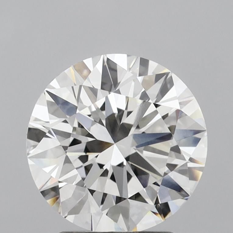 2.38 Carat Round Lab Diamond with  Cut Diamond in 14KT  view 1
