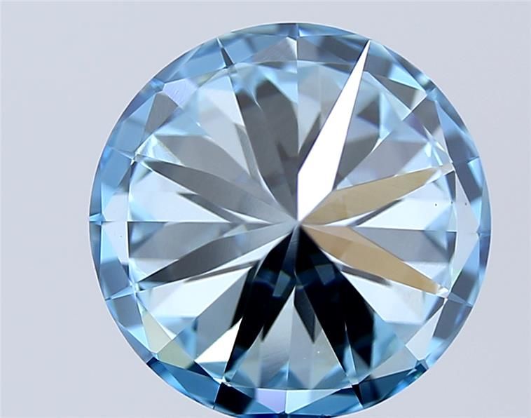 3.02 Carat Round Lab Diamond with  Cut Diamond in 14KT  view 1

