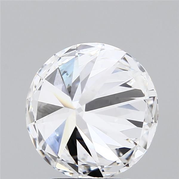 3.02 Carat Round Lab Diamond with  Cut Diamond in 14KT  view 1
