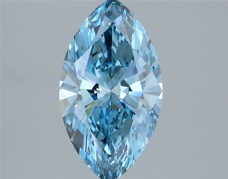 2.01 Carat Marquise Lab Diamond with  Cut Diamond in 14KT  view 1
