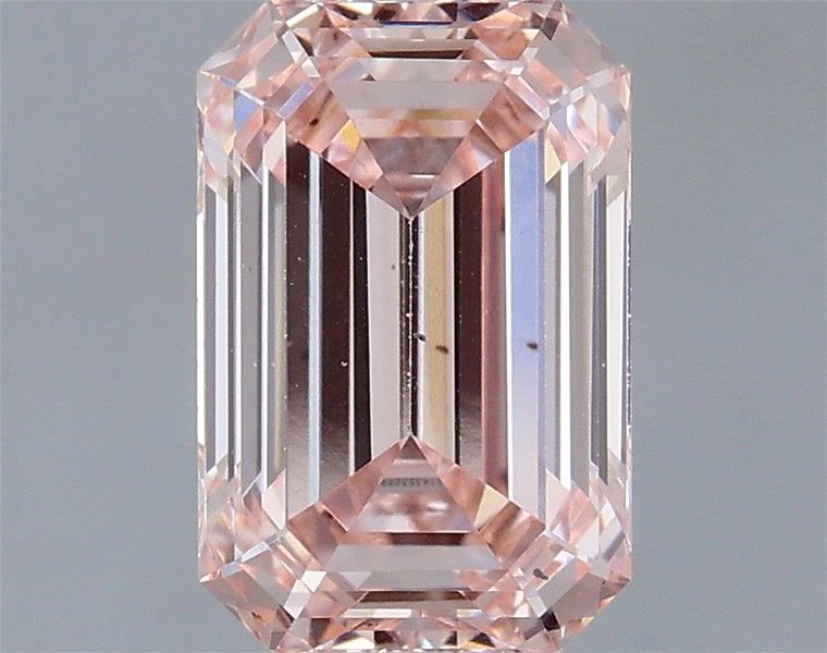 1.51 Carat Emerald Lab Diamond with  Cut Diamond in 14KT  view 1
