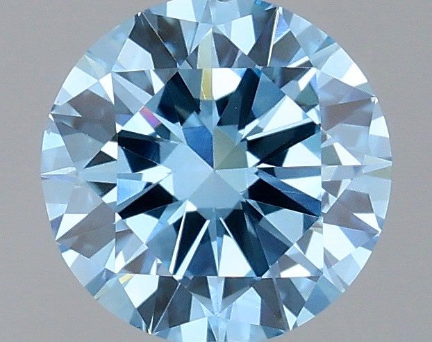 1.5 Carat Round Lab Diamond with  Cut Diamond in 14KT  view 1
