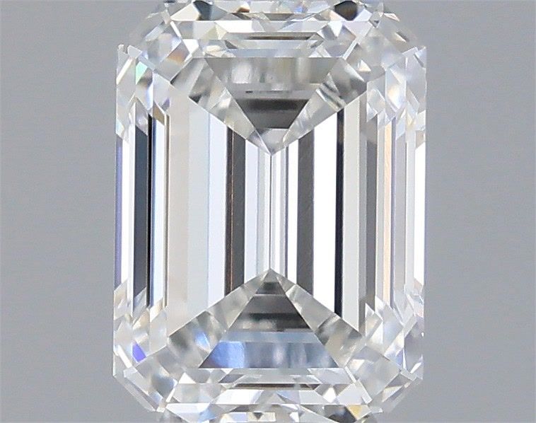 1.58 Carat Emerald Lab Diamond with  Cut Diamond in 14KT  view 1
