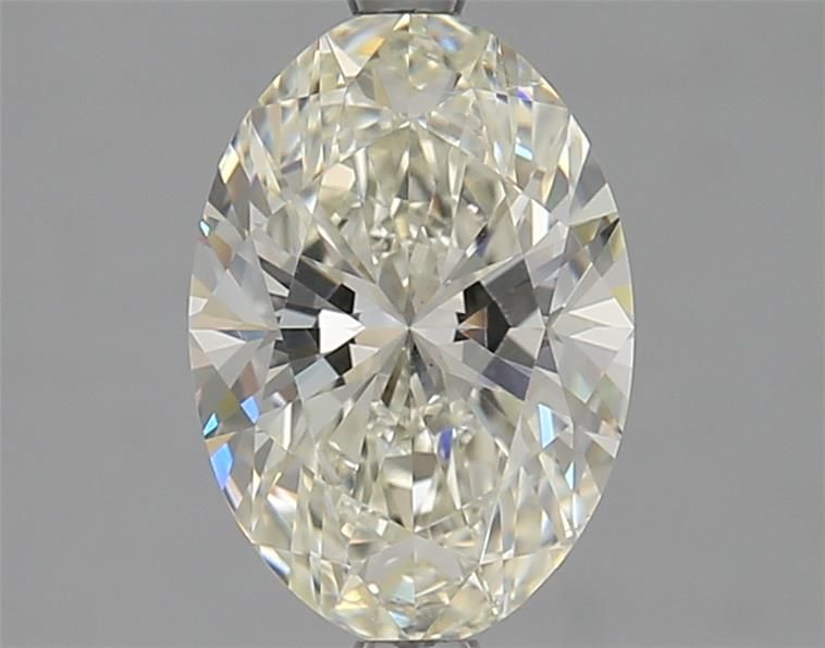 2.02 Carat Oval Natural Diamond with  Cut Diamond in 14KT  view 1
