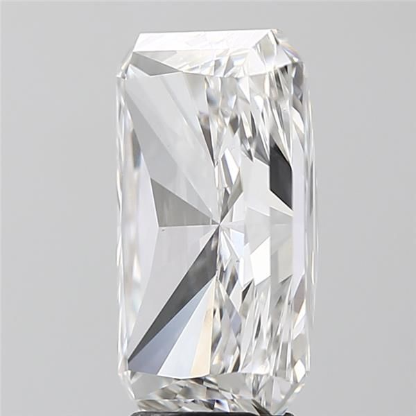 6.15 Carat Radiant Lab Diamond with  Cut Diamond in 14KT  view 1
