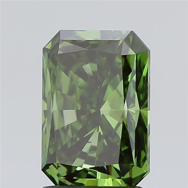 2.03 Carat Radiant Lab Diamond with  Cut Diamond in 14KT  view 1
