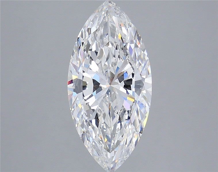3.0 Carat Marquise Lab Diamond with  Cut Diamond in 14KT  view 1
