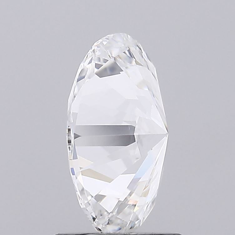 1.43 Carat Oval Lab Diamond with  Cut Diamond in 14KT  view 1
