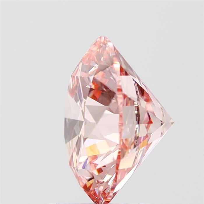 3.02 Carat Round Lab Diamond with  Cut Diamond in 14KT  view 1
