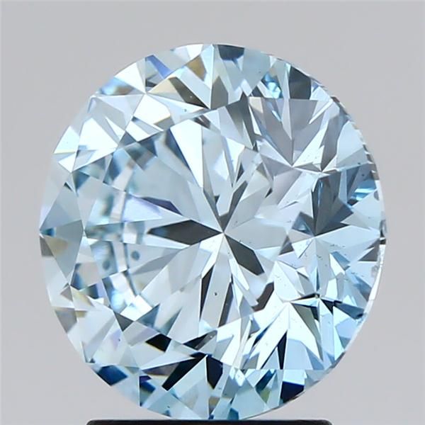 3.0 Carat Round Lab Diamond with  Cut Diamond in 14KT  view 1
