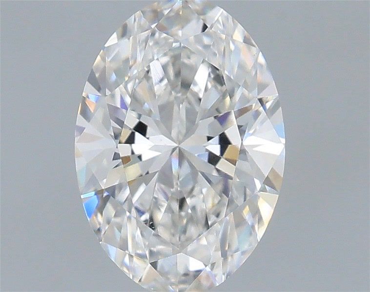 0.92 Carat Oval Lab Diamond with  Cut Diamond in 14KT  view 1
