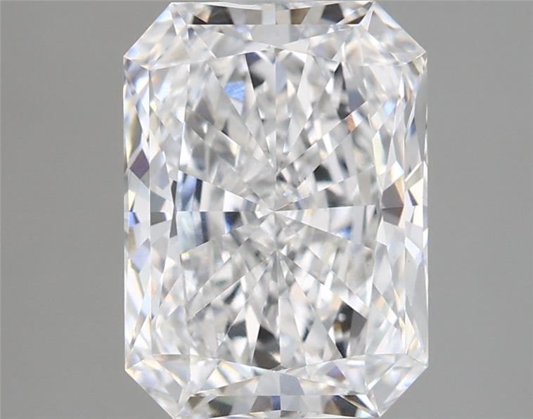 2.42 Carat Radiant Lab Diamond with  Cut Diamond in 14KT  view 1
