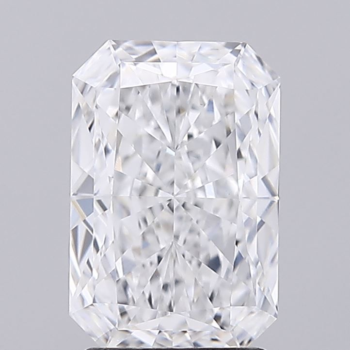 2.24 Carat Radiant Lab Diamond with  Cut Diamond in 14KT  view 1
