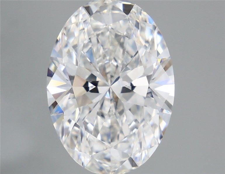 1.92 Carat Oval Lab Diamond with  Cut Diamond in 14KT  view 1
