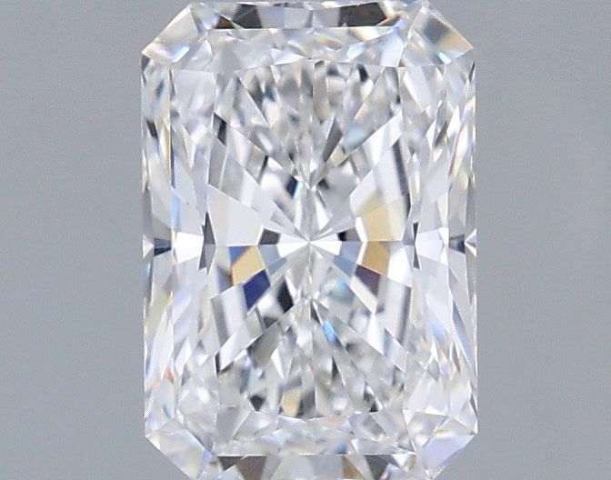 1.42 Carat Radiant Lab Diamond with  Cut Diamond in 14KT  view 1
