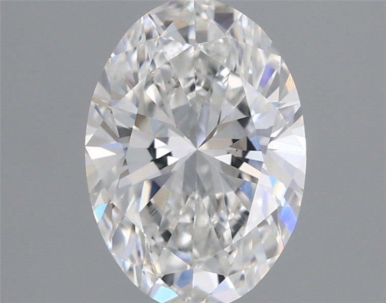 0.92 Carat Oval Lab Diamond with  Cut Diamond in 14KT  view 1
