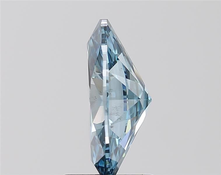 2.09 Carat Oval Lab Diamond with  Cut Diamond in 14KT  view 1
